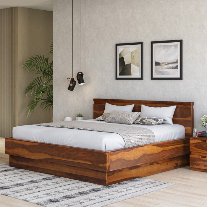 Full wood bed frame