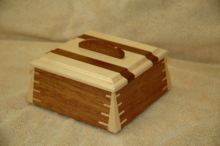 Wooden box small mahogany boxes custom nice hand made crafted jewelry custommade storage