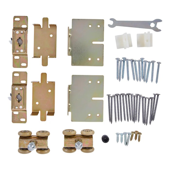 Pocket door hardware kit