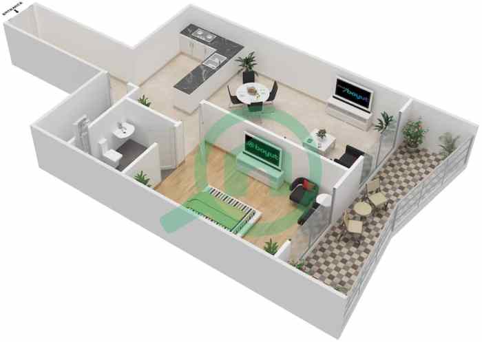 Tower 155 unit floor plans