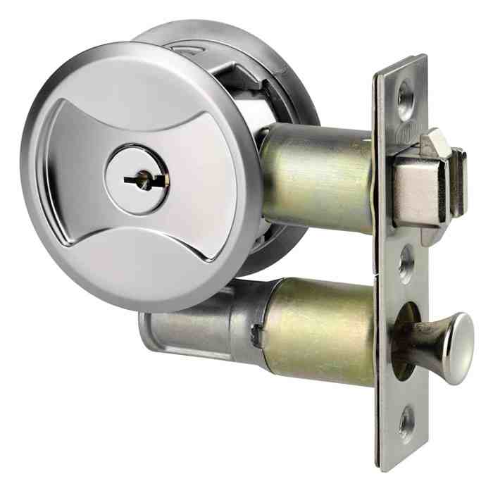 Pocket lock for doors