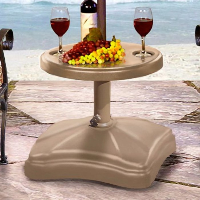 Umbrella stand with wheels