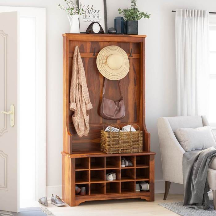 Hall Tree Bench with Shoe Rack and Storage: A Versatile Piece