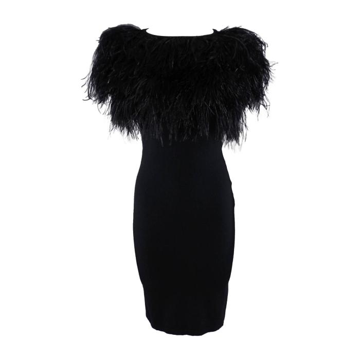 Ostrich feather dress