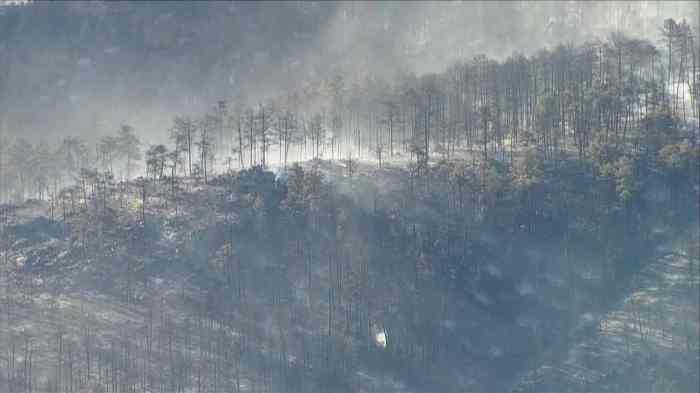 Alexander mountain fire containment