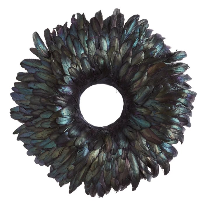 Feather fluffy wreaths