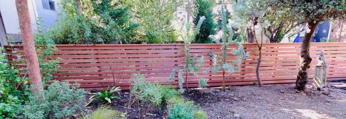 Split rail wood fence