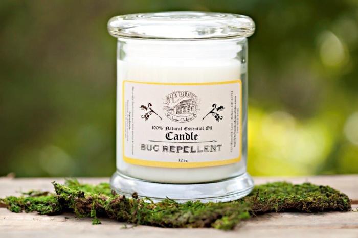 Natural bug repellent candles