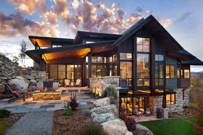 Modern mountain house plans