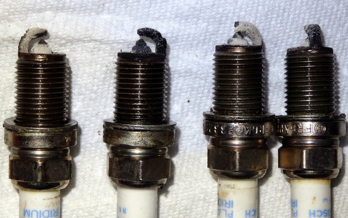 Spark fouled plugs plug