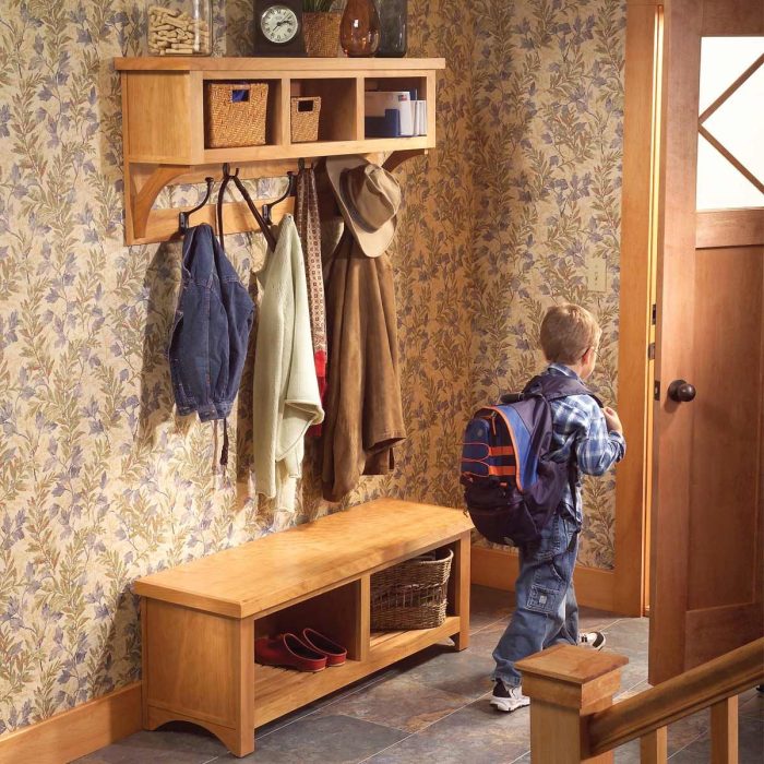 Hall Tree Bench with Coat Rack and Storage: A Functional Combo