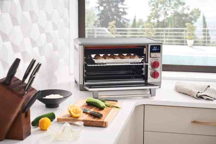 Oven countertop wolf gourmet convection top kitchen counter subzero toaster cooking ovens appliances baking stainless temperature probe rack stick non