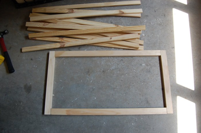 Wood picture frame natural 16x20 rustic contact shop country