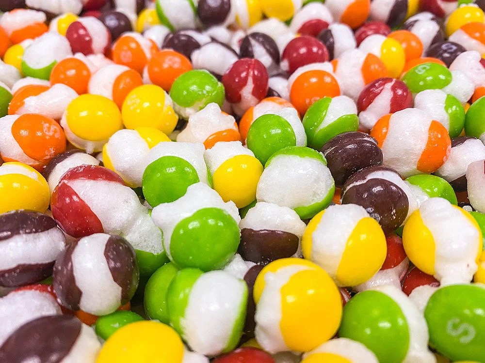 Freeze skittles dried sour candies