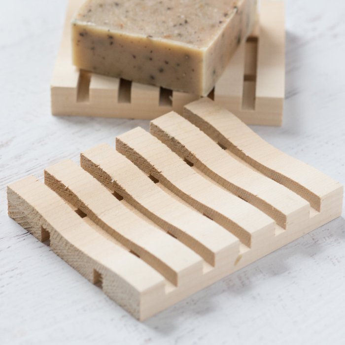 Wooden soap holder