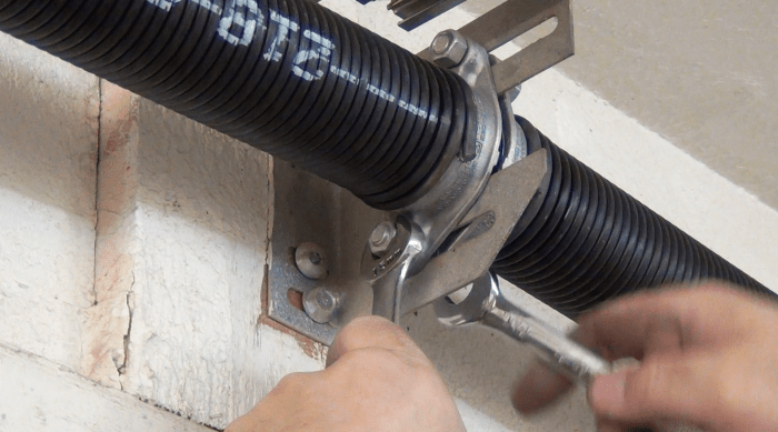 Torsion garage winding tempered inches