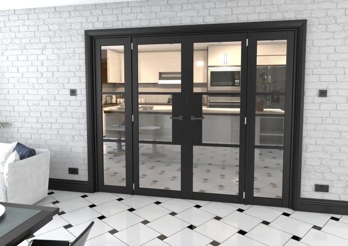 Glass french doors