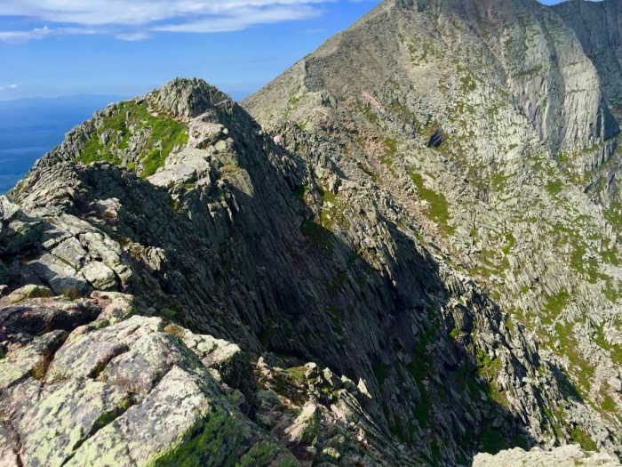 Knife katahdin maine descend beginning