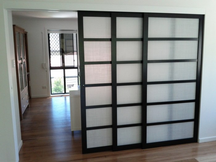 Glass pocket doors