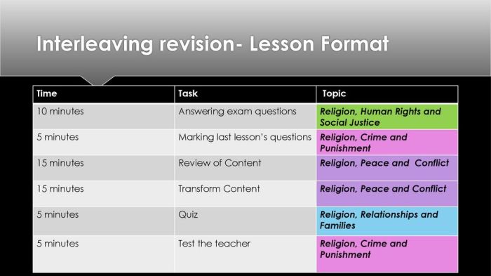 Mini Exams for Quiz Interleaving Tools