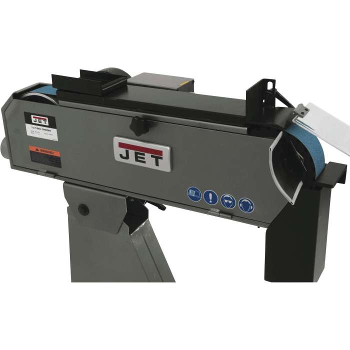 Jet belt grinder