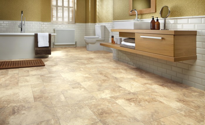 Wood look vinyl tile