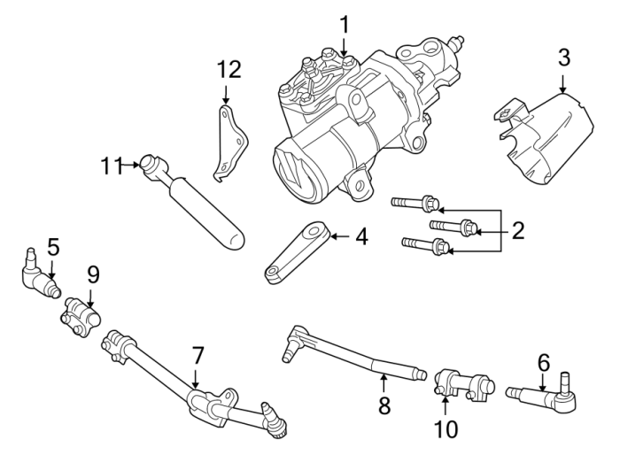 Diagram of 2002 ford mustang pats in steering wheel