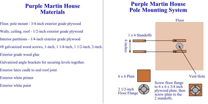 Martin purple pole house system bird pulley creating community