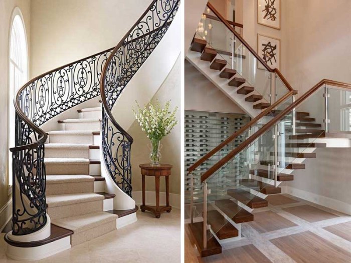 Wood railings for stairs