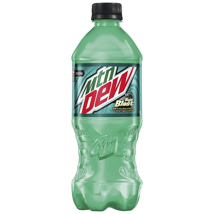 Mountain dew baja blast caffeine