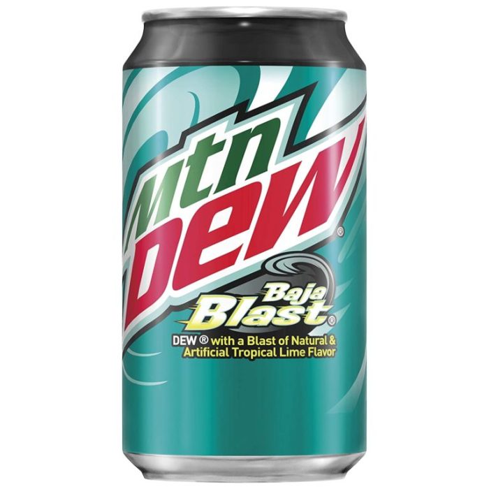 Dew blast baja mountain caffeine oz pk bottles