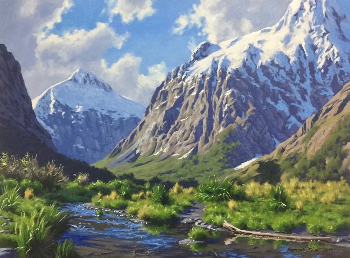 Mountains in paintings