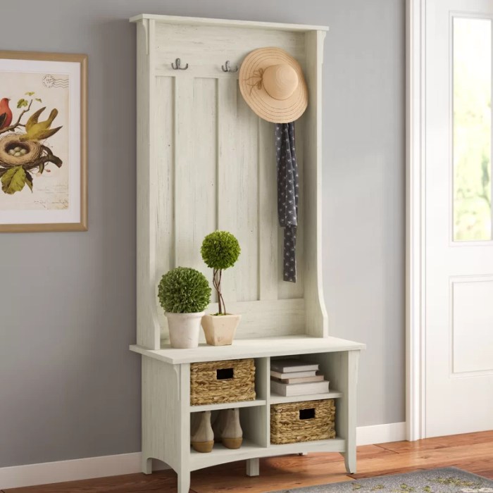 Hall Tree Bench with Storage Ottoman: A Versatile and Functional Option