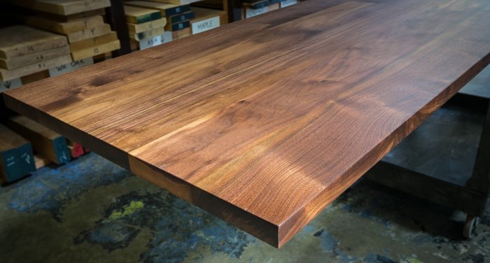 Table with wooden top