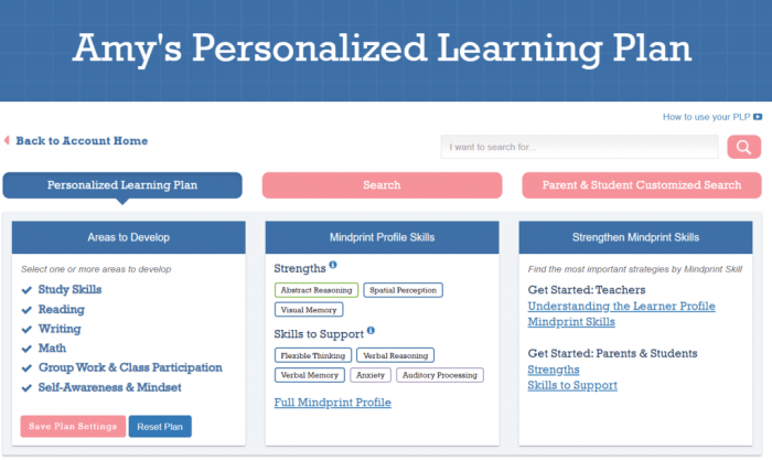 Mini Exams for Personalized Learning Plans