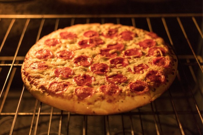 Pizza Cooking in a Wolf Oven