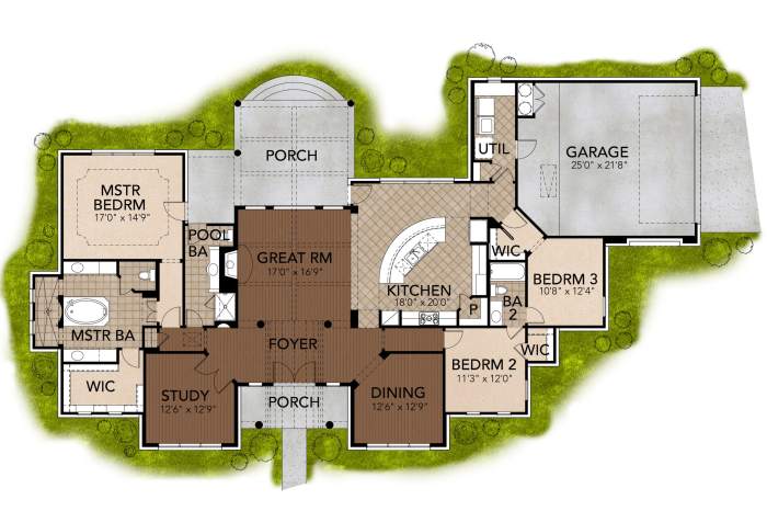 5bdrm south west floor plans