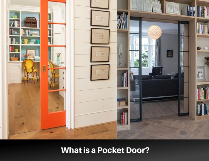 Pocket door and frame