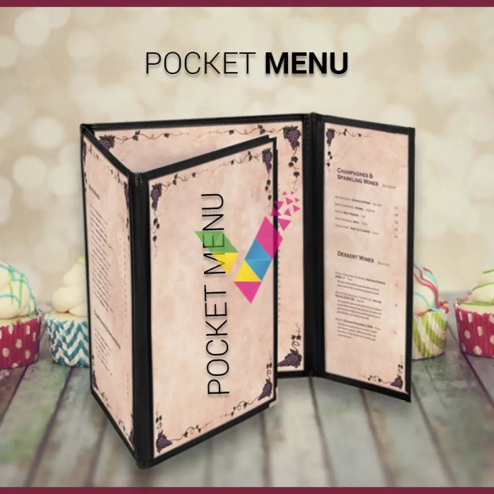 Pockets menu