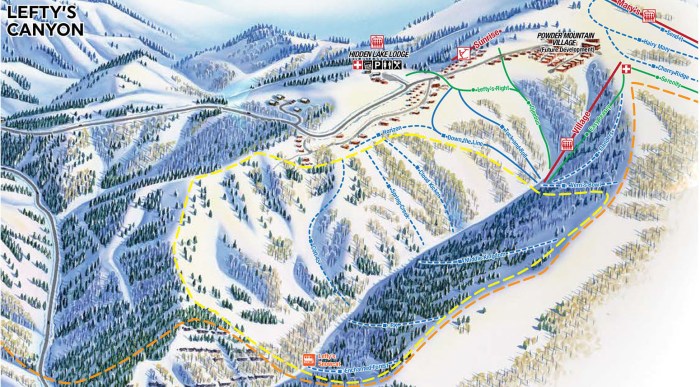 Powder mountain map