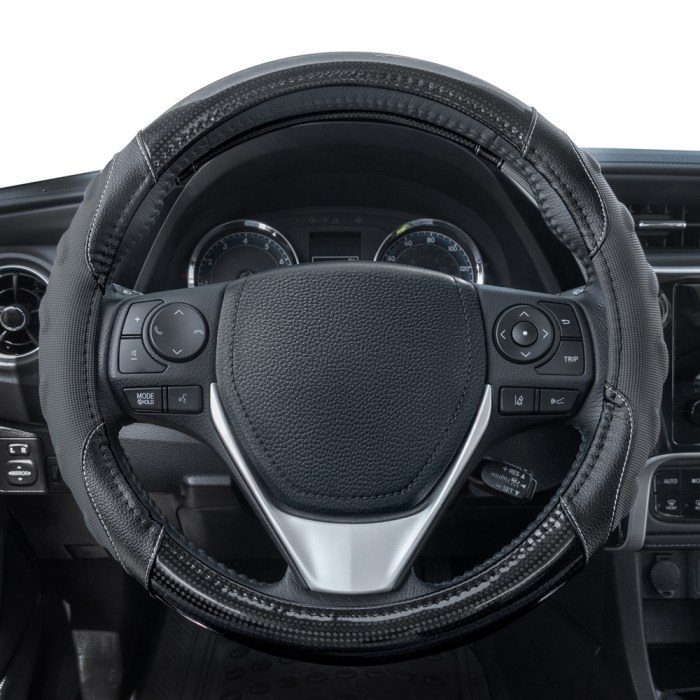 Carbon fiber steering wheel cover