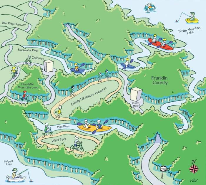 Smith mountain lake map