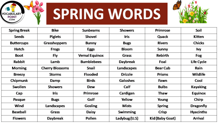 Found Poem of Spring: Words Inspired by Birds