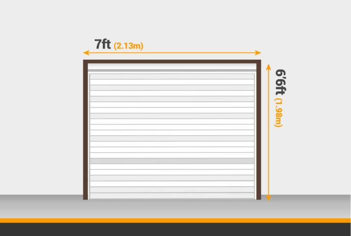 Garage door 9x7