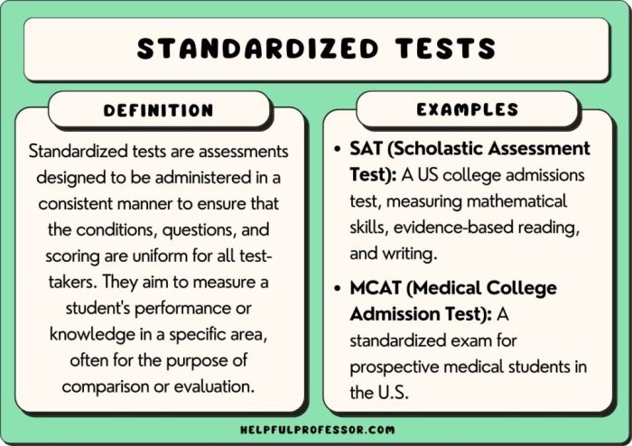 Mini Exams for Standardized Tests