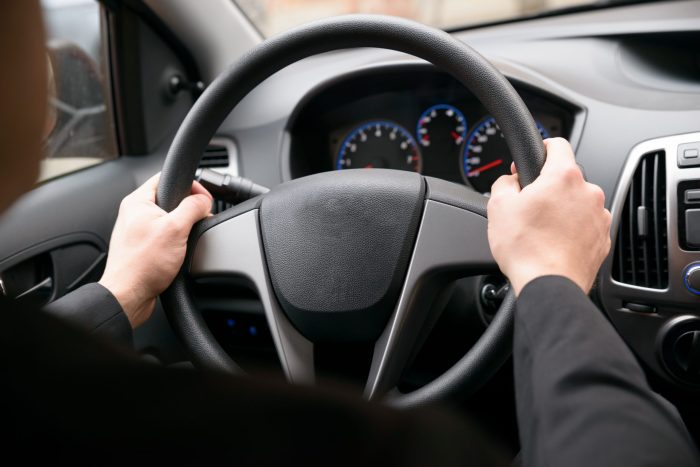 Purple removable steering wheel