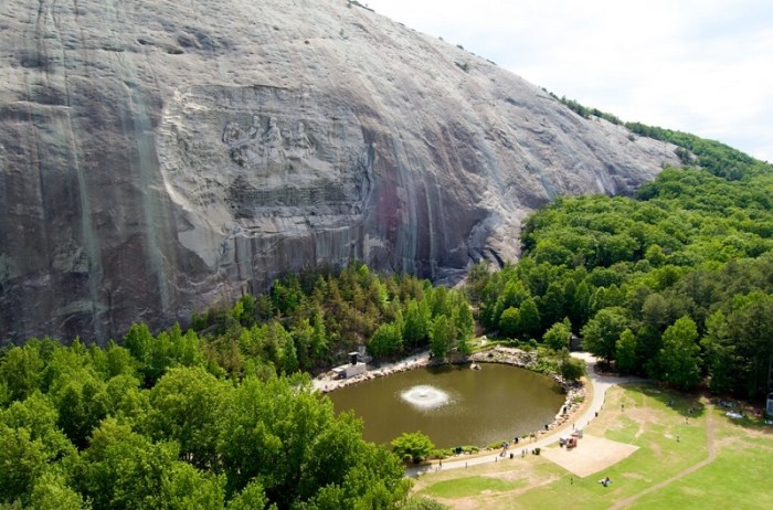 Places at stone mountain park that peoplle arnt aware of