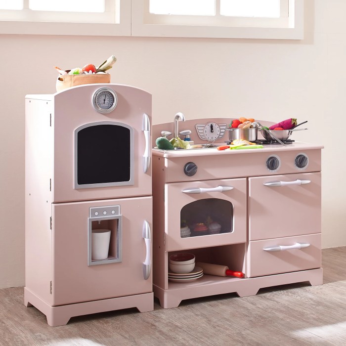 Wooden toy kitchen