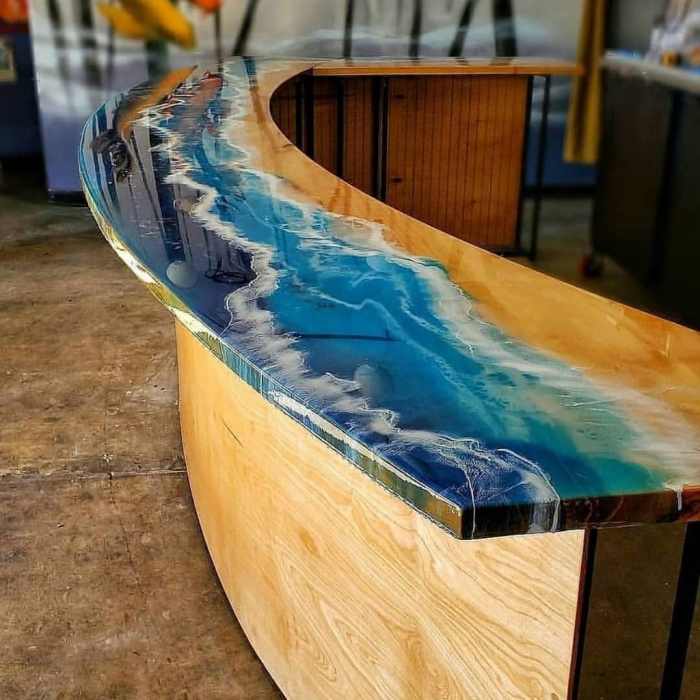 Wood epoxy resin resins crackle woodworking realize exquisite trendedecor