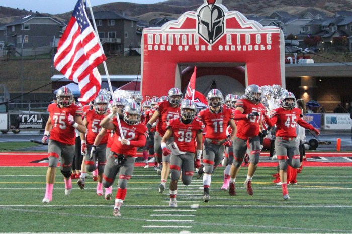 Ridge mountain high school football stadium